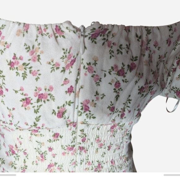 Pre-owned Reformation White Floral Dress - Picture 5 of 8